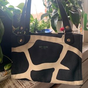 Kate Spade Black and Cream Tote Bag